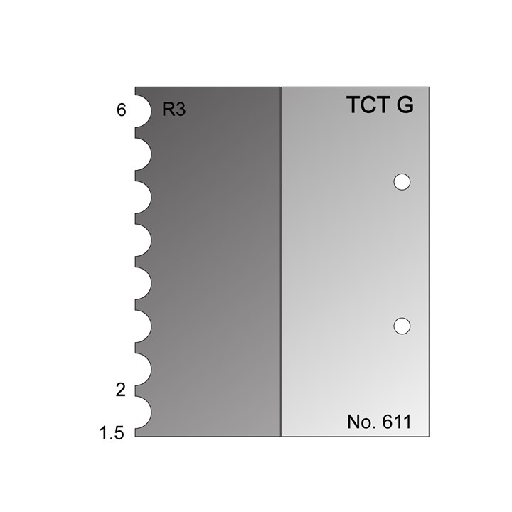 R3 w/ 2mm Reeding Profile Cutter Quirks in TCT - 611