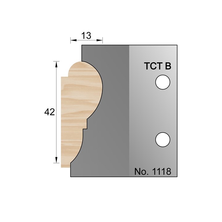 42mm Picture Frame Profile Cutter in TCT - 1118