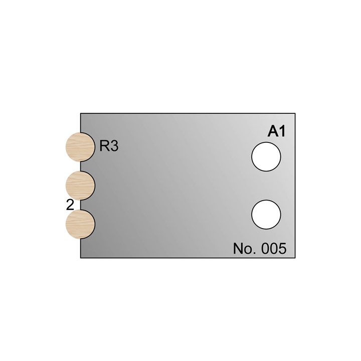 R3 Dowel Profile Cutter in HSS - 005
