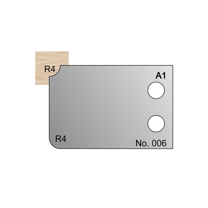 R4 Ovolo Profile Cutter in HSS - 006