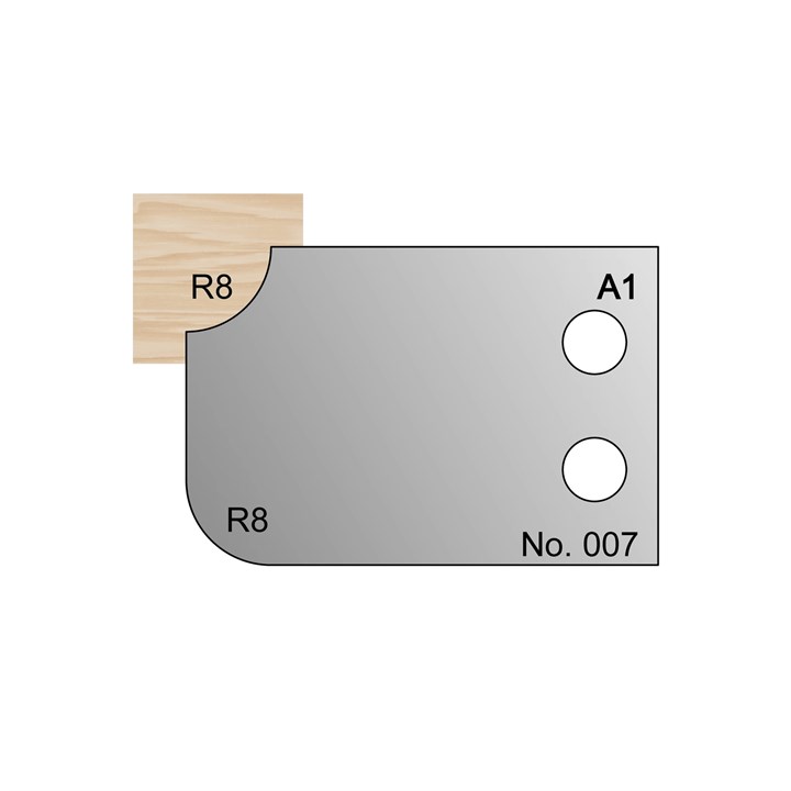 R8 Ovolo Profile Cutter in HSS - 007