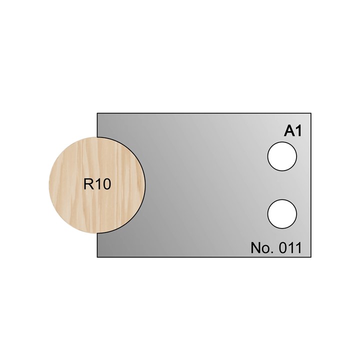 R10 Dowel Profile Cutter in HSS - 011