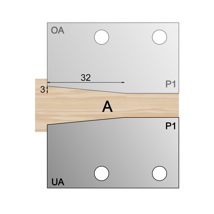 UA Panel Profile Cutter P1 HSS