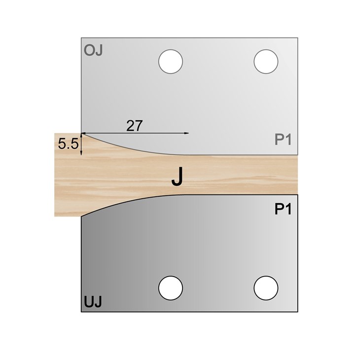 UJ Panel Profile Cutter P1 HSS