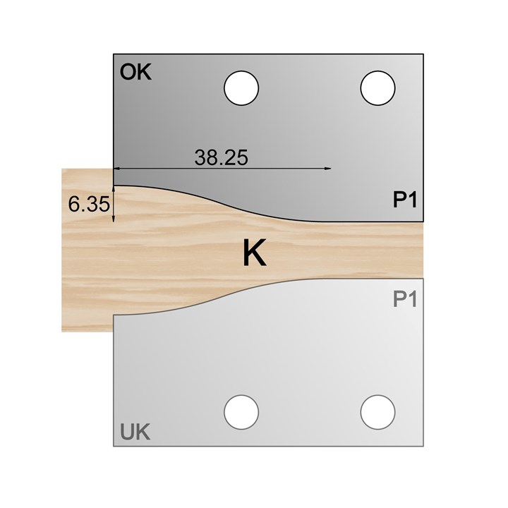 OK Panel Profile Cutter P1 HSS