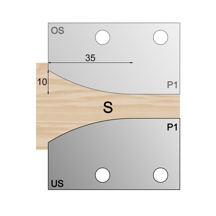 US Panel Profile Cutter P1 HSS