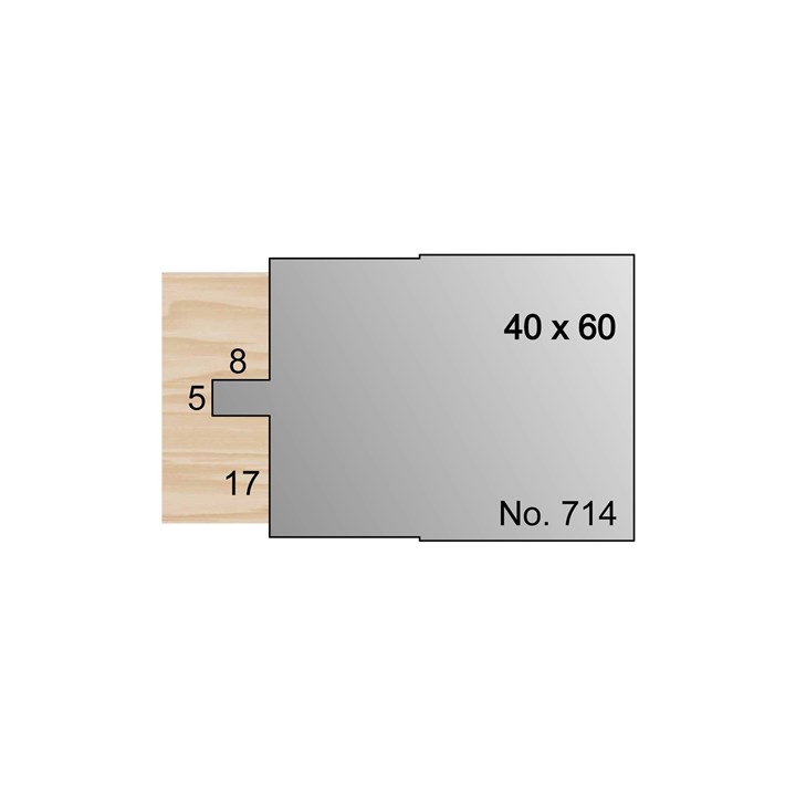 8 x 5mm Serrated Profile Cutter in HSS - 714