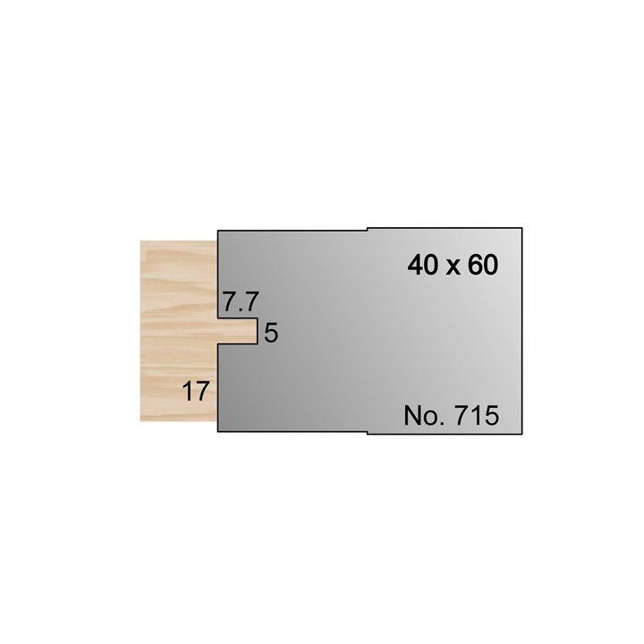 7.7 x 5mm Serrated Profile Cutter in HSS - 715