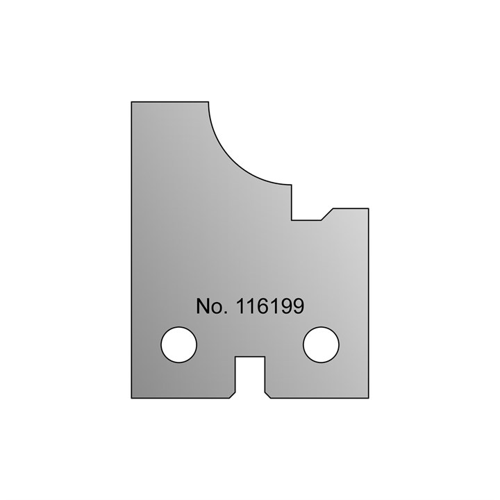 Ovolo Mould TC Profile Tip
For Kitchen Door Set With Chamfer