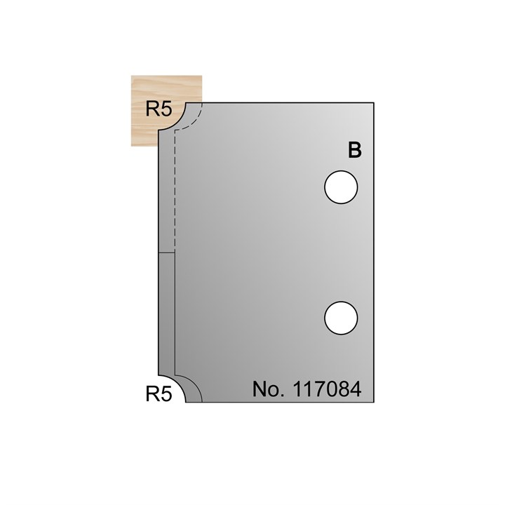 R5 Ovolo Profile Cutter in HSS - 117084