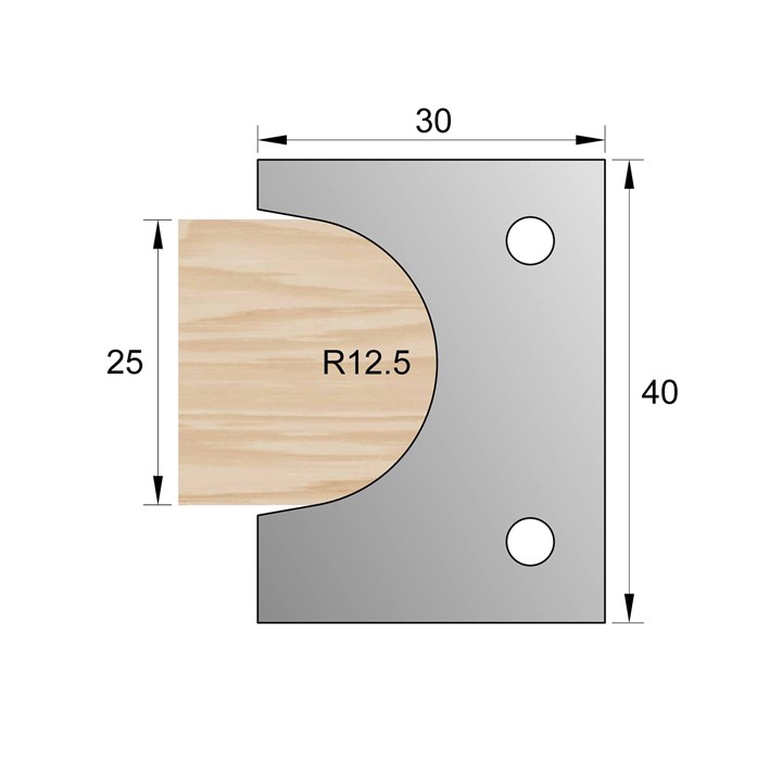 68773BP 25 mm Nosing Cutter Backing Plates
40 x 40 HSS blank
