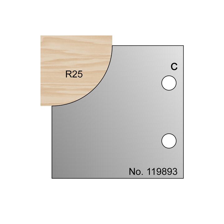 R25 Ovolo Profile Cutter in HSS - 119893