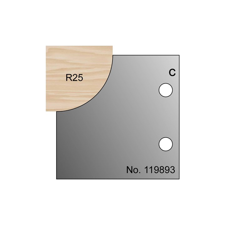 R25 Ovolo Profile Cutter in HSS - 119893