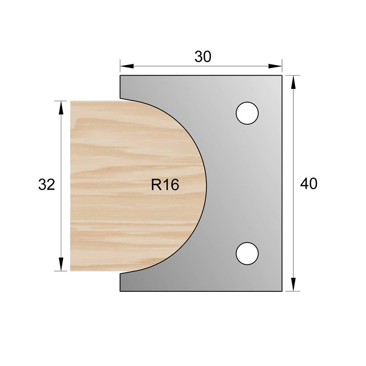 32 mm Nosing Cutter Backing Plates
40 x 40 HSS blank