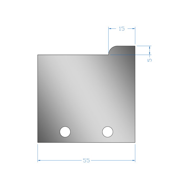 15 x 5mm Scribe Profile Cutter in HSS - 125765