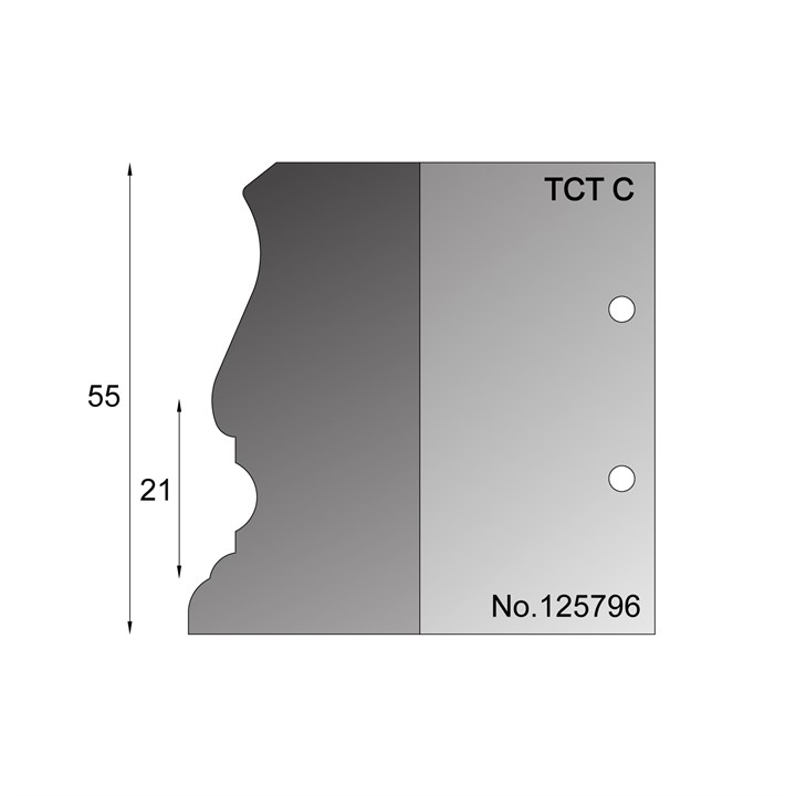 55mm Victorian Architrave Profile Cutter in TCT - 125796