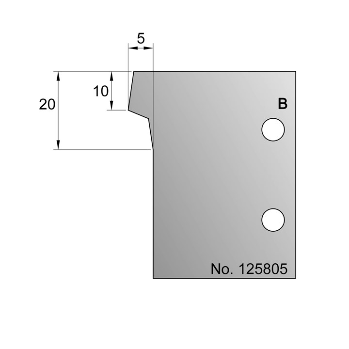 20 x 6.5mm Scribe Profile Cutter in HSS - 125805