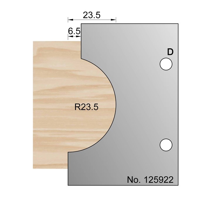 R23.5 Decorative Profile Cutter in HSS - 125922