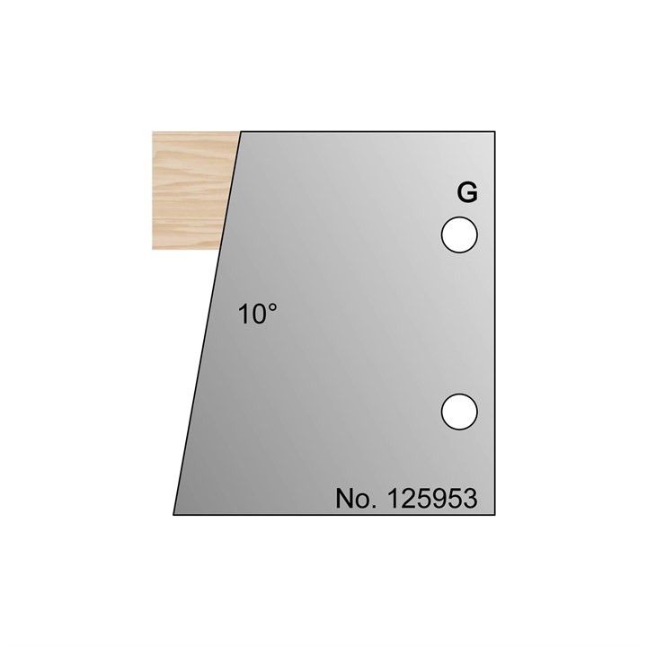 10 Degrees Bevel Profile Cutter in HSS - 125953