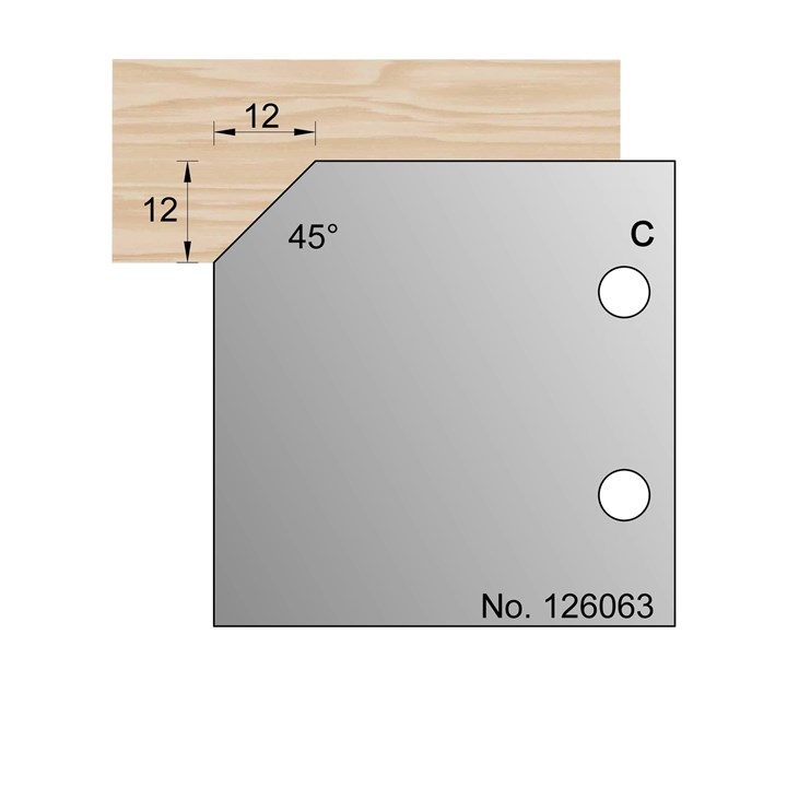 45 Degrees Bevel Profile Cutter in HSS - 126063