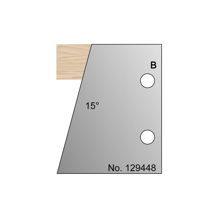 15 Degrees Bevel Profile Cutter in HSS - 129448