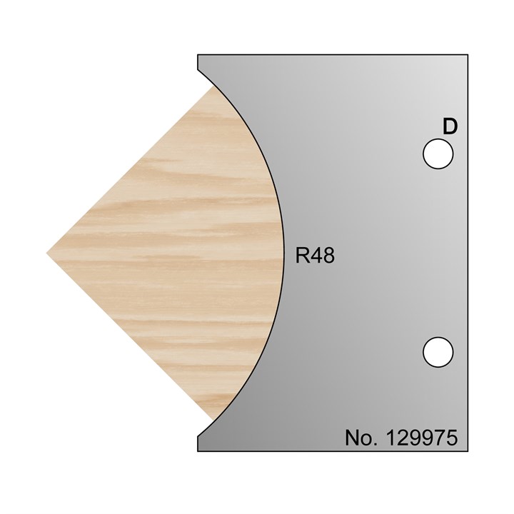R48 Radius Profile Cutter in HSS - 129975