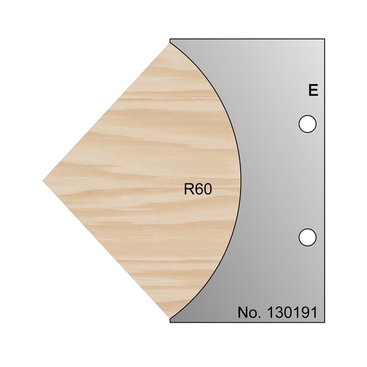 R60 Concave Profile Cutter in HSS - 130191