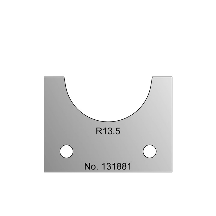 27mm Diameter Nosing Tip - Double Hole