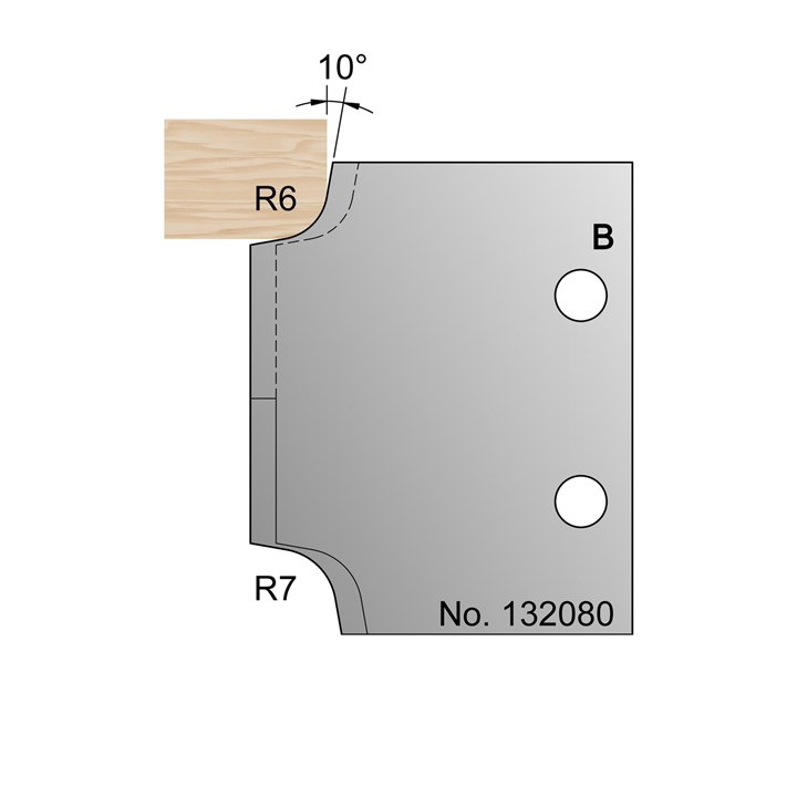 R6 & R7 Ovolo Profile Cutter in HSS - 132080