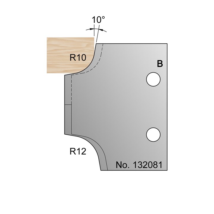 R10 & R12 Ovolo Profile Cutter in HSS - 132081