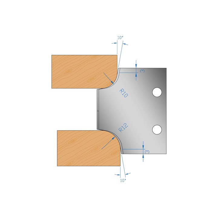 R10 & R12 Ovolo Profile Cutter in HSS - 132081
