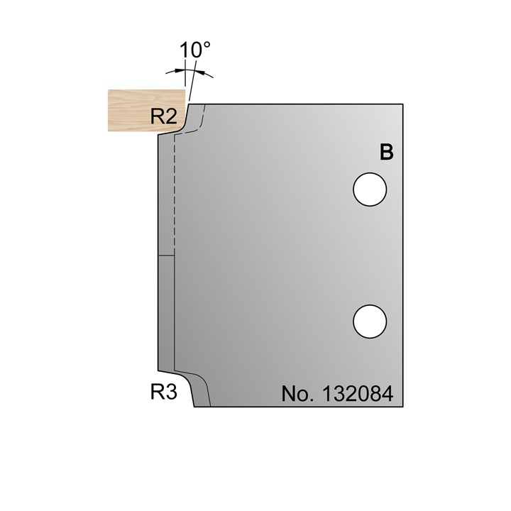 R2 & R3 Ovolo Profile Cutter - 132084