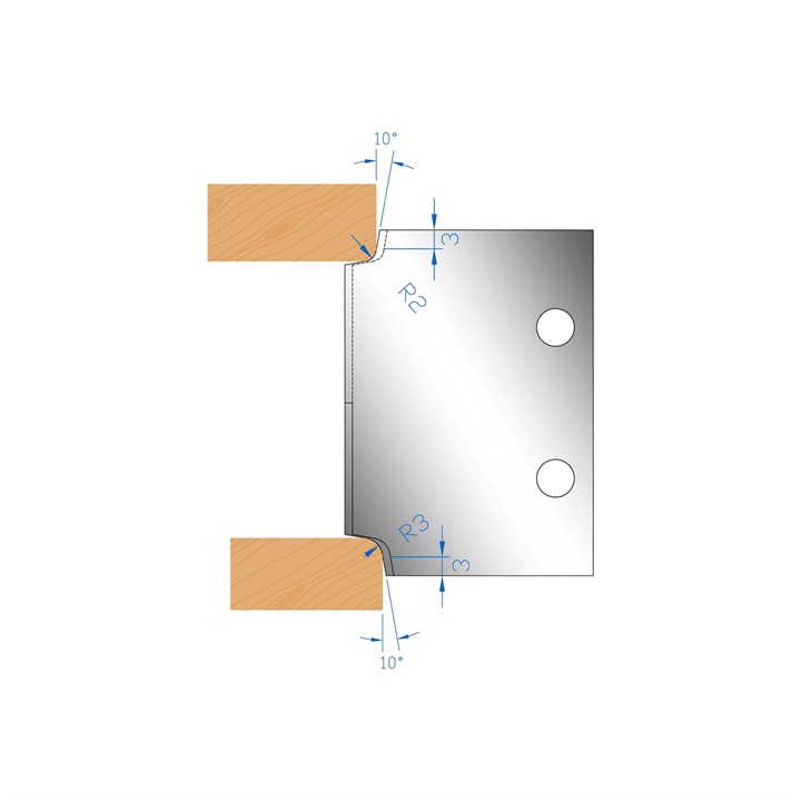 R2 & R3 Ovolo Profile Cutter - 132084
