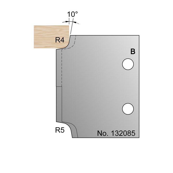 R4 & R5 Ovolo Profile Cutter in HSS - 132085