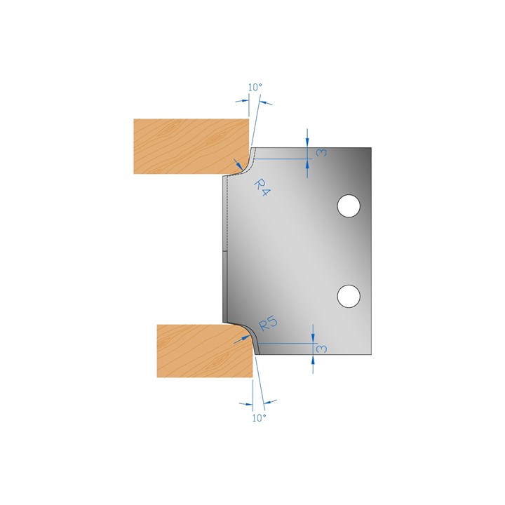 R4 & R5 Ovolo Profile Cutter in HSS - 132085