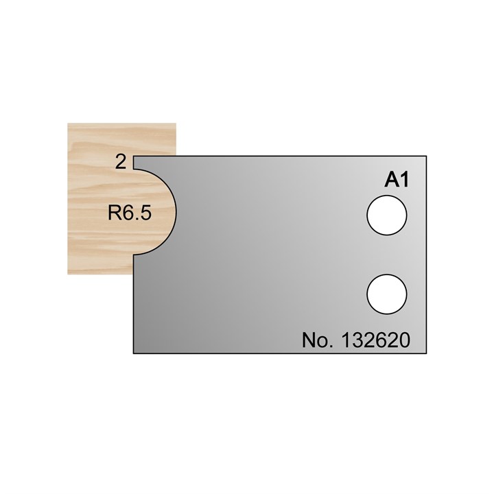 R6.5 w/ 2mm Quirk Cockbead Profile Cutter in HSS - 132630