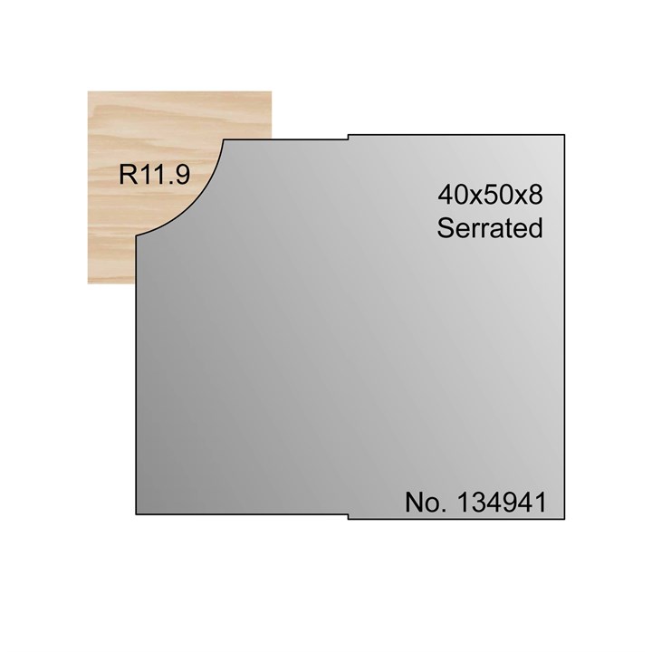 R11.9 Serrated Profile Cutter in HSS - 134941