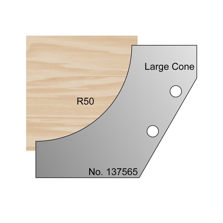 R50 Cornice Cone Profile Cutter in HSS - 137565
