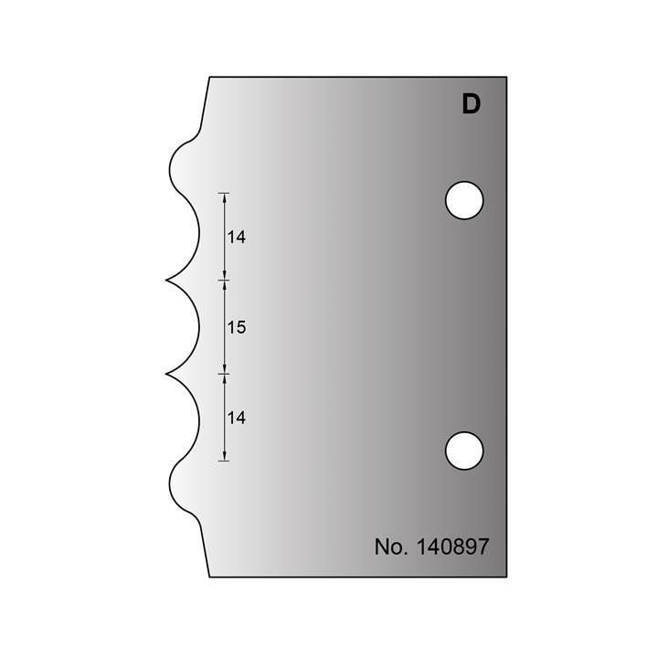 80mm Reeding Profile Cutter in HSS - 140897