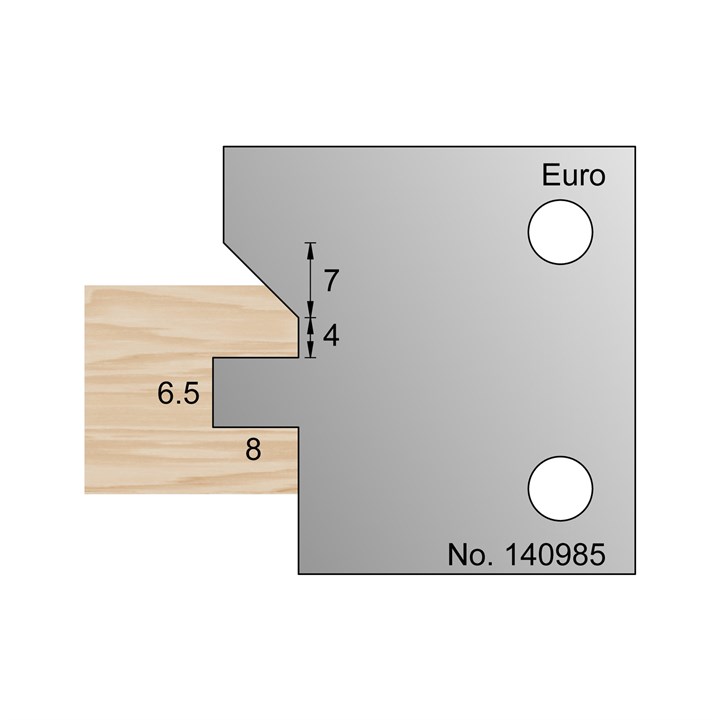 6.5mm (Groove) Profile Cutter in HSS - 140985
