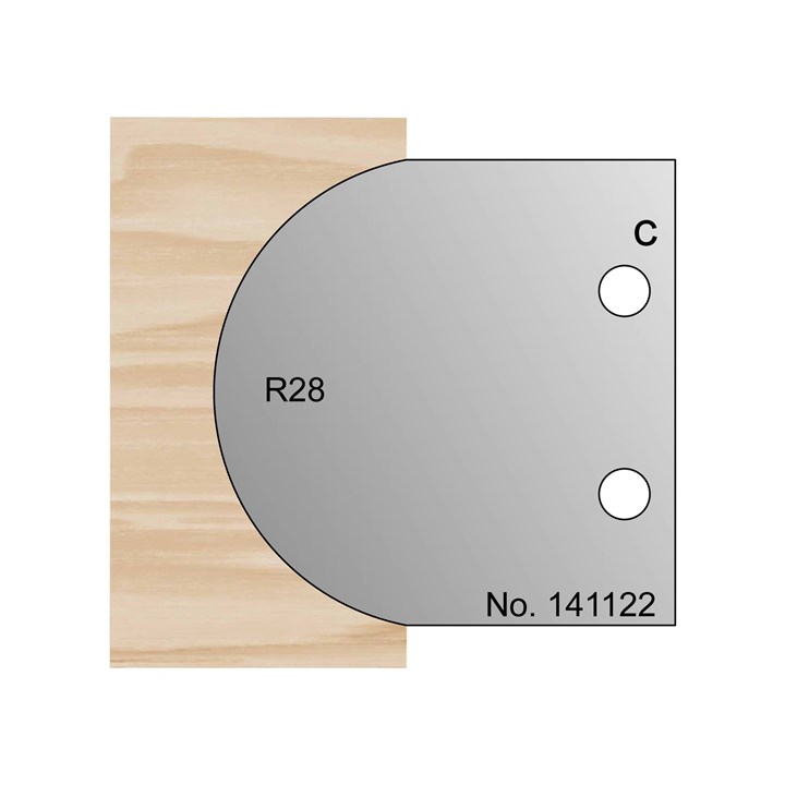 R28 Convex Cutter in HSS - 141122