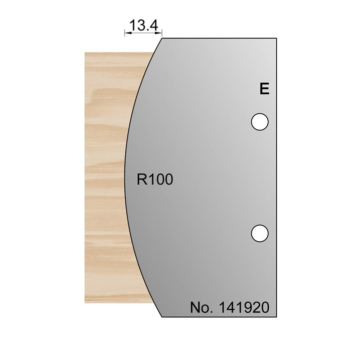 R100 Convex Profile Cutter in HSS - 141920