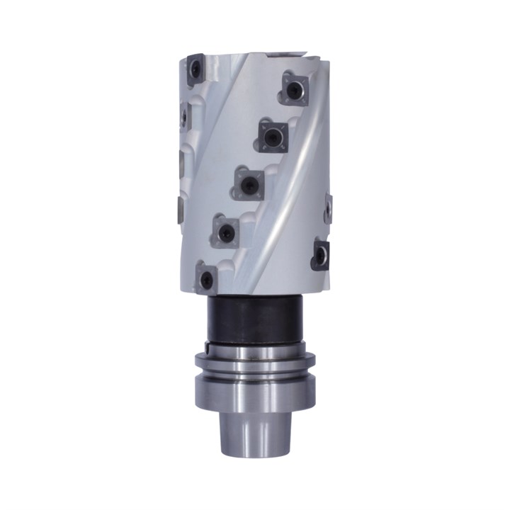 80 x 120 Z4 H5 V2 Rebate Spiral Block Mounted & Balanced on 130mm HSK63F