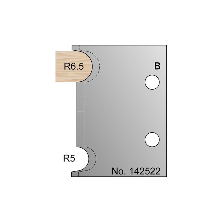 10mm & 13mm Dia (R6.5 & R5) Staffbead Profile Cutter in HSS - 142522