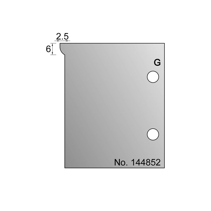 6 x 2.5mm Ovolo Scribe Cutter in HSS - 144852