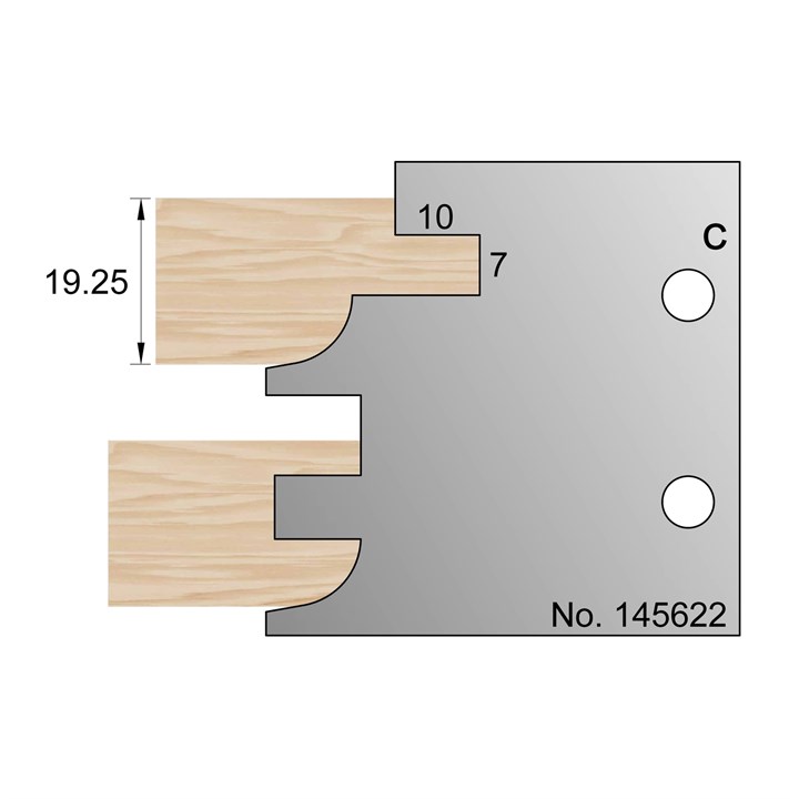 5mm Shadow Gap Profile Cutter in HSS - 145622