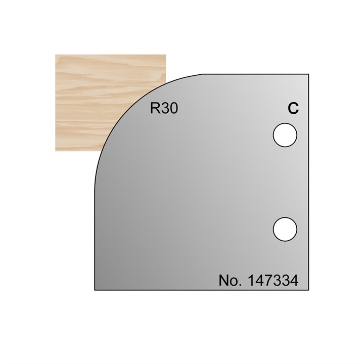 R30 Convex Profile Cutter in HSS - 147334