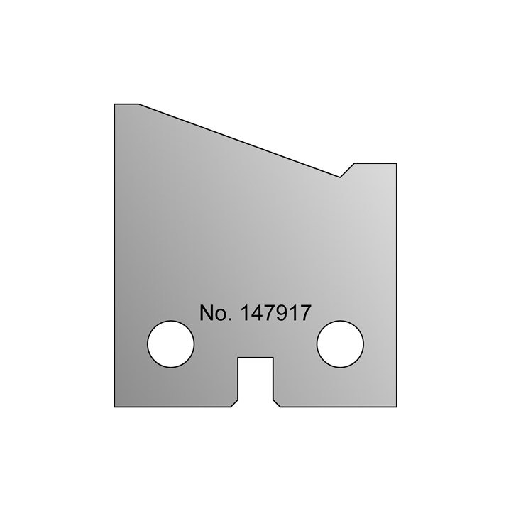 TC 20° Shallow Bevel Profile Tip, 20 x 21.46 Centre Stop