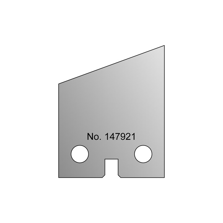 TC 20° Shallow Bevel Profile Tip, 20 x 25 Centre Stop
