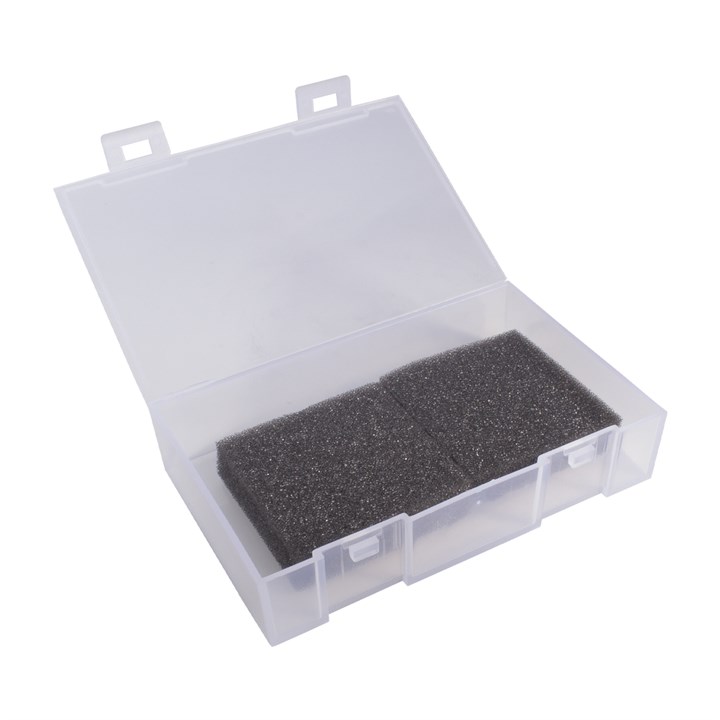 Plastic Box for Profile Cutters w/ Foam Inserts (D & E Blanks)